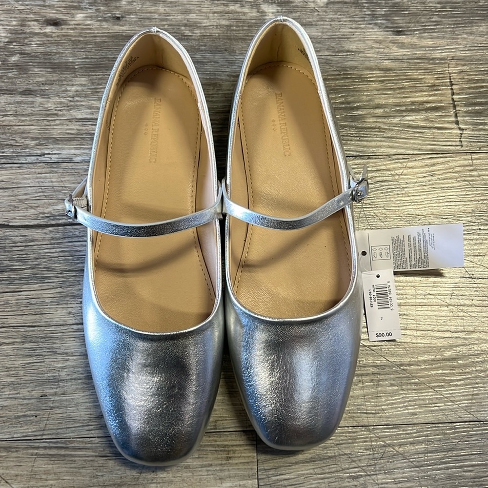 Banana Republic Vegan Leather Mary Jane Ballet Flat